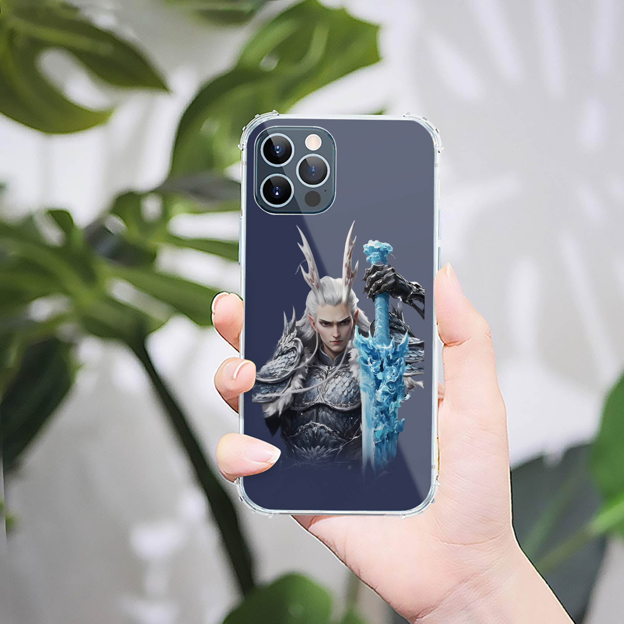 （画像用） Ne Zha 2 ナタ 魔童の大暴れ 【iPhone 12シリーズ対応】透明スマホケース（クリアソフトケース）